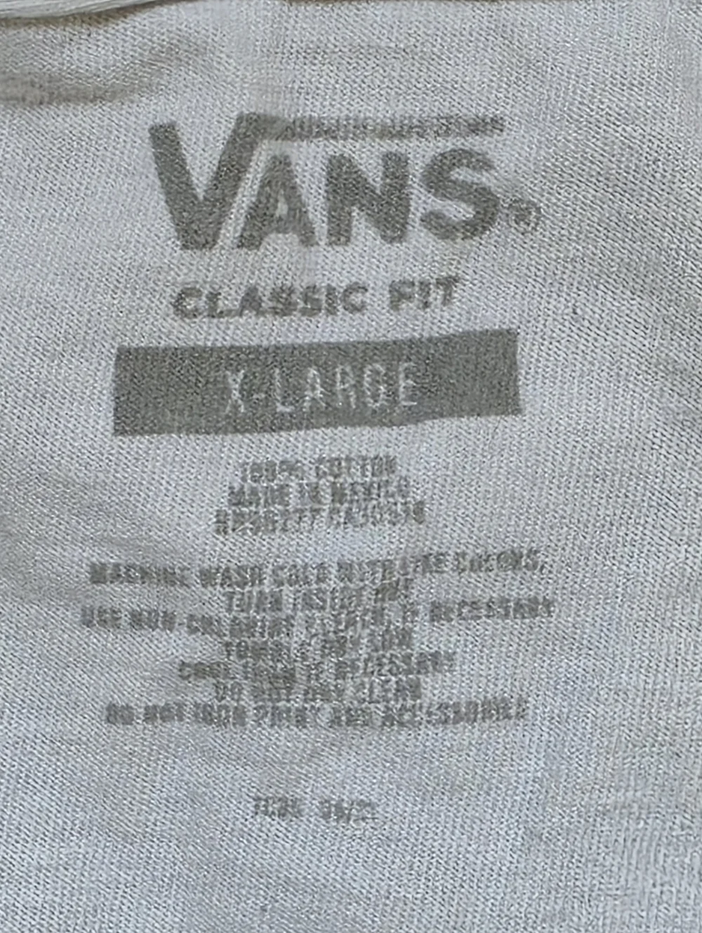 Vans Off The Wall Graphic Tee White Colorblock Logo Size XL